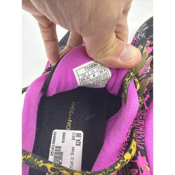 ASICS Gel Noosa Tri 10 Running Shoes Women's Size 7 Hot Pink Black Gold T5M9N - Picture 6 of 6